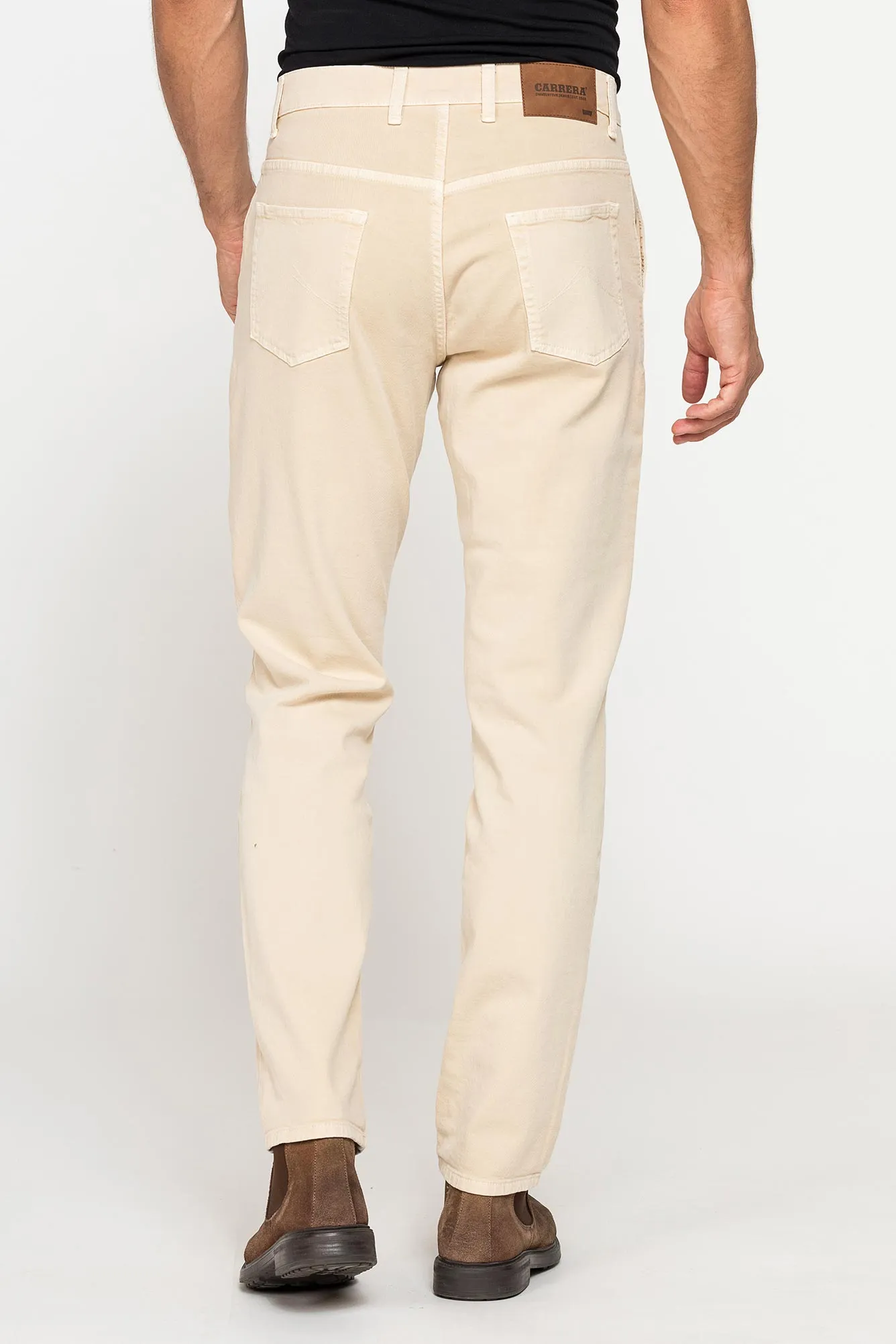 Carrera  ---------    ------------Pantalone bull denim color con tasche all?americana - beige desert