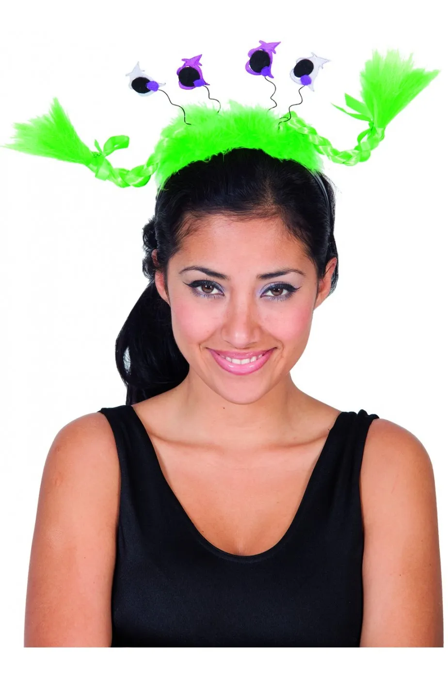 Cerchietto con treccine e streghette Halloween