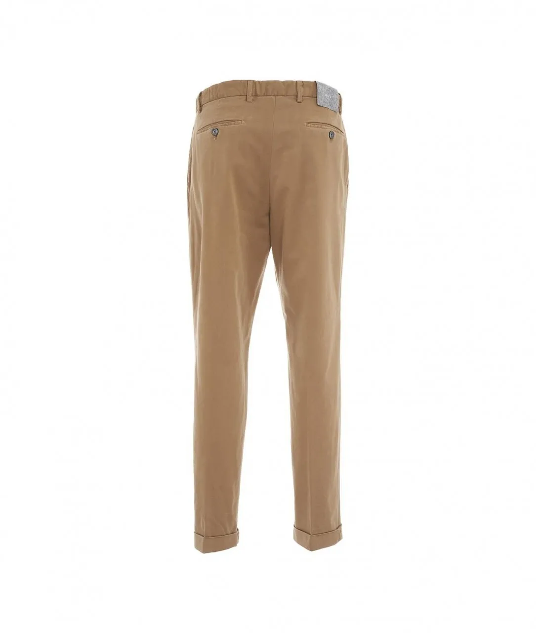 Chino con orlo ribaltato Cammello Cammello
