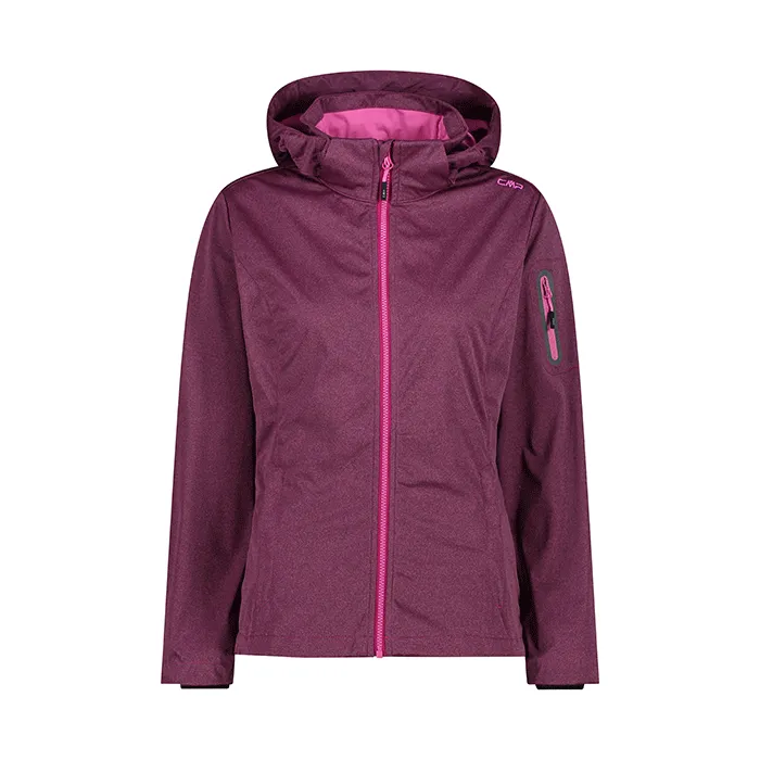 Cmp Giacca in Light Softshell con cappuccio staccabile Plum 39A5016 H836