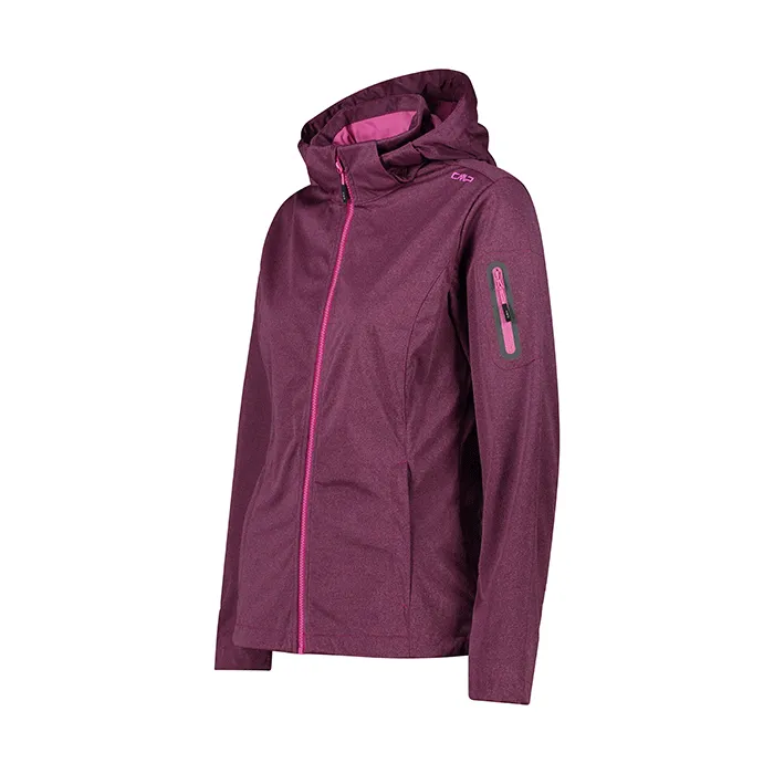 Cmp Giacca in Light Softshell con cappuccio staccabile Plum 39A5016 H836