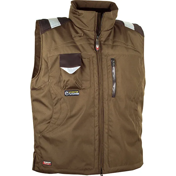 COFRA GILET IMBOTTITO POLAR COLORE FANGO/NERO TG. 54