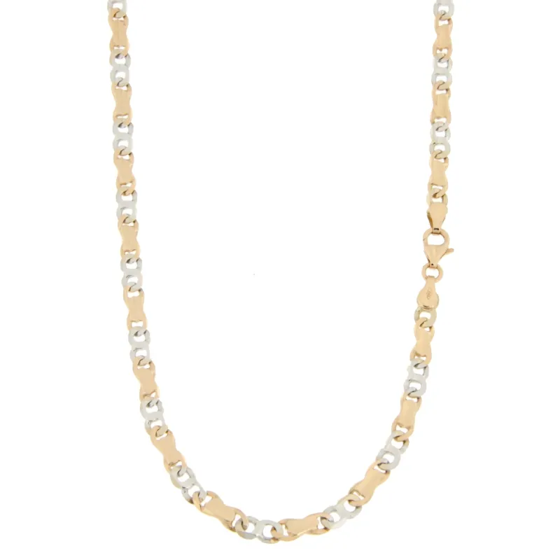 Collana Uomo Oro Rosa Bianco GL100400