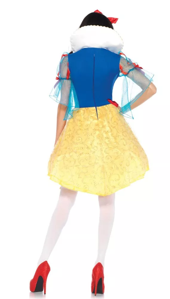 Costume da donna sexy bianco neve