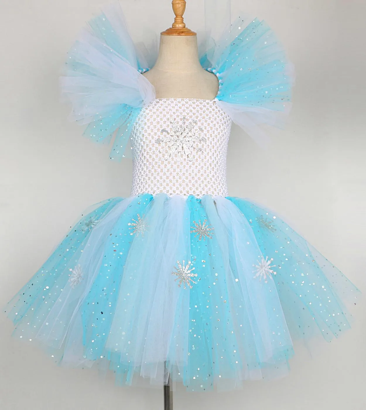 Costume da fiocco di neve per bambini Costume da fiocco di neve Costume da fiocco di neve per ragazze Elsa