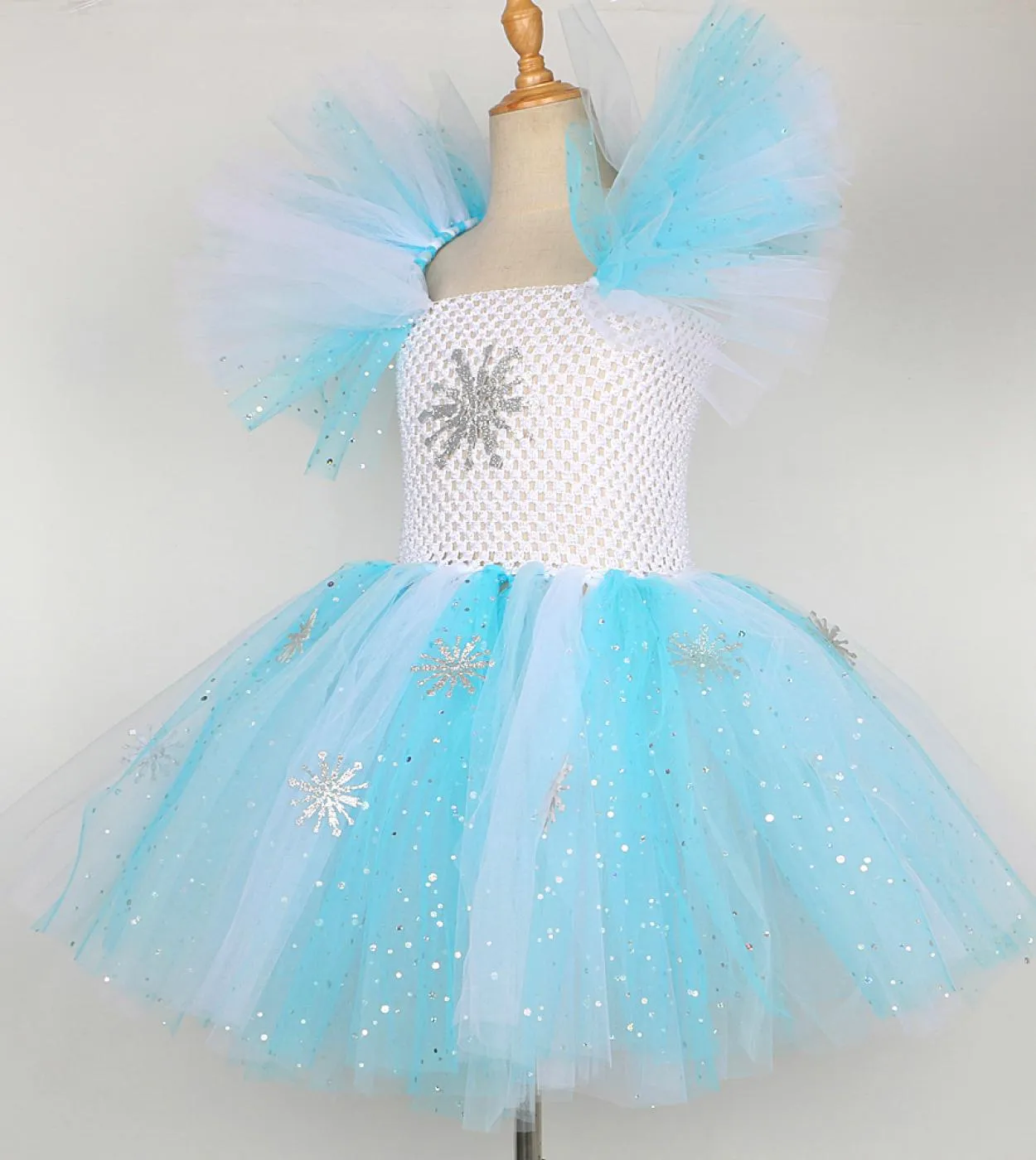 Costume da fiocco di neve per bambini Costume da fiocco di neve Costume da fiocco di neve per ragazze Elsa