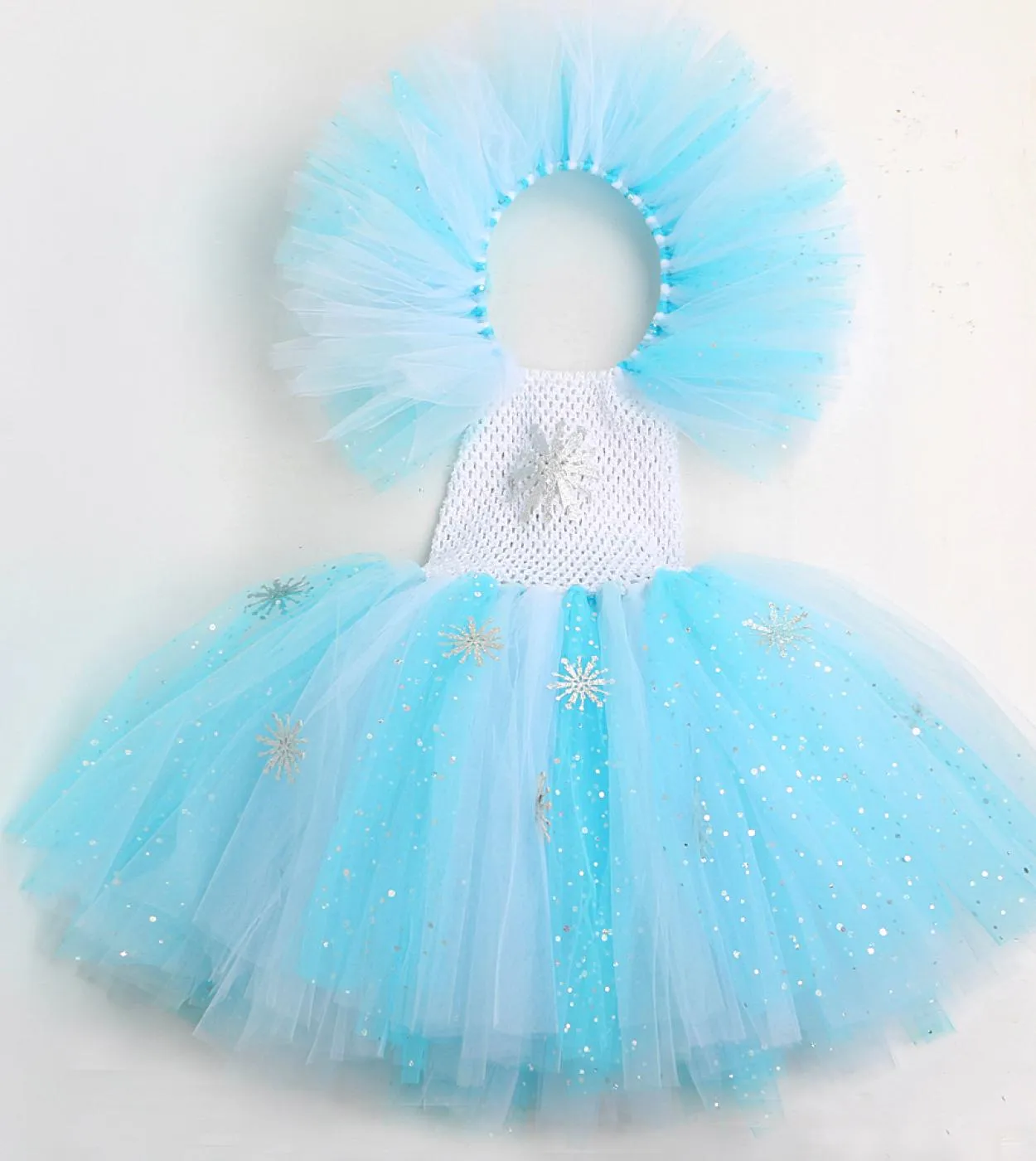 Costume da fiocco di neve per bambini Costume da fiocco di neve Costume da fiocco di neve per ragazze Elsa
