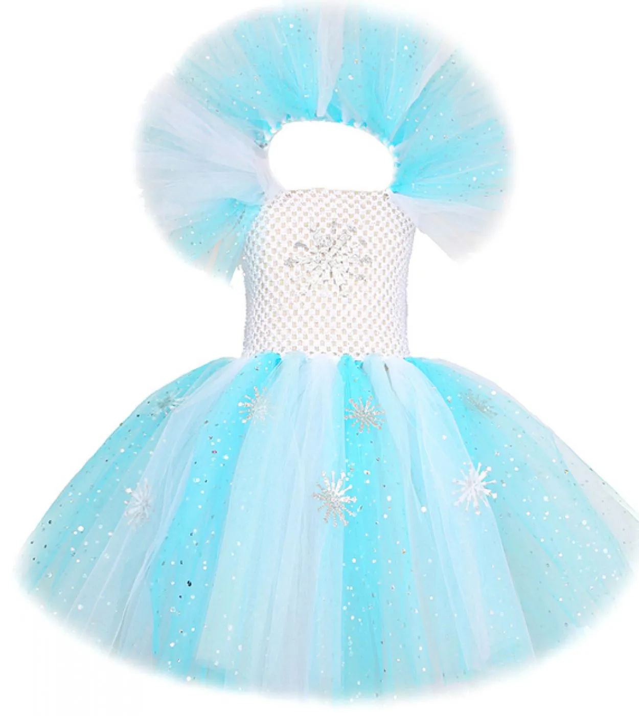 Costume da fiocco di neve per bambini Costume da fiocco di neve Costume da fiocco di neve per ragazze Elsa