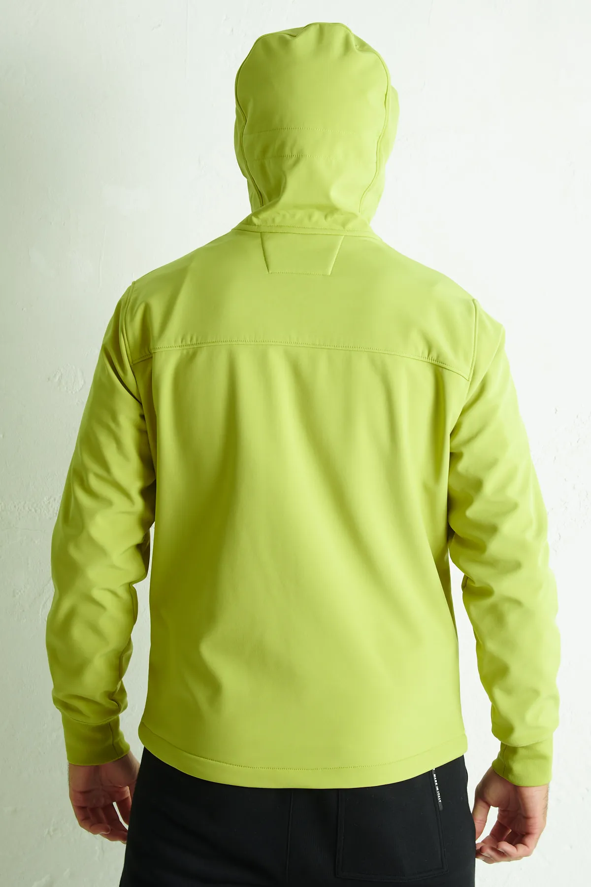 C.P. COMPANY Giubbotto in softshell con lenti nel cappuccio
