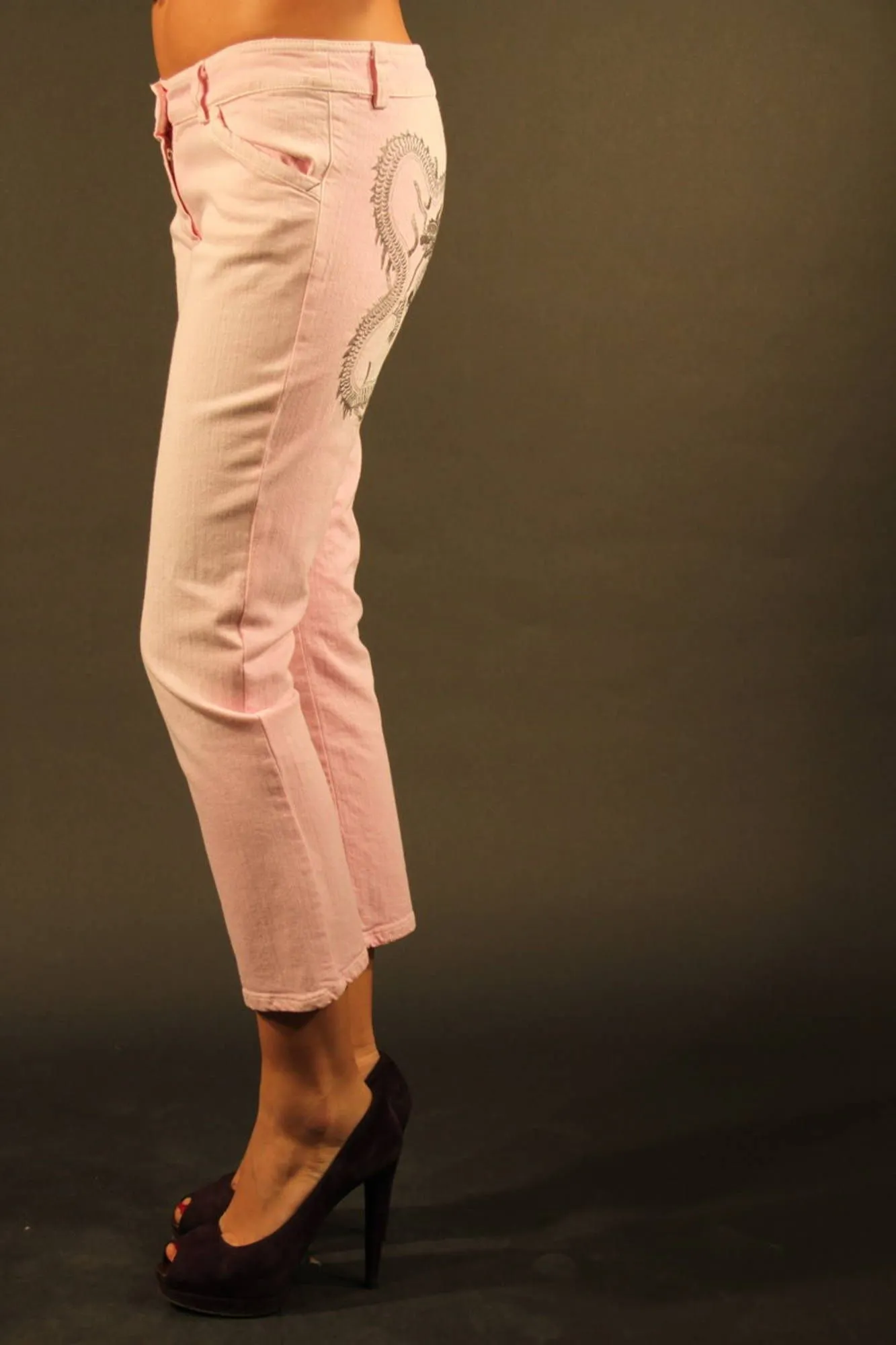DENNY ROSE PANTALONE PINOCCHIETTO DONNA ROSA