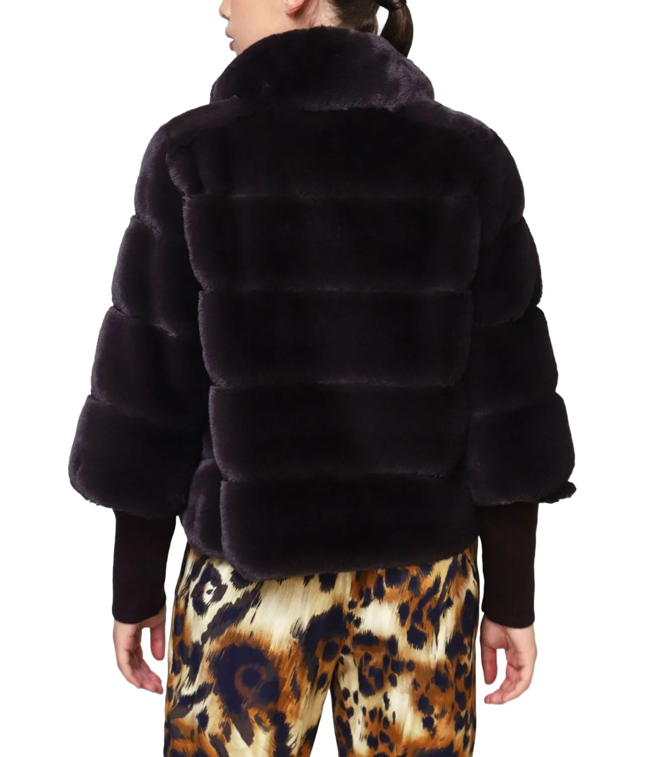 DIXIE Dixie giubbino pelliccia marrone donna
