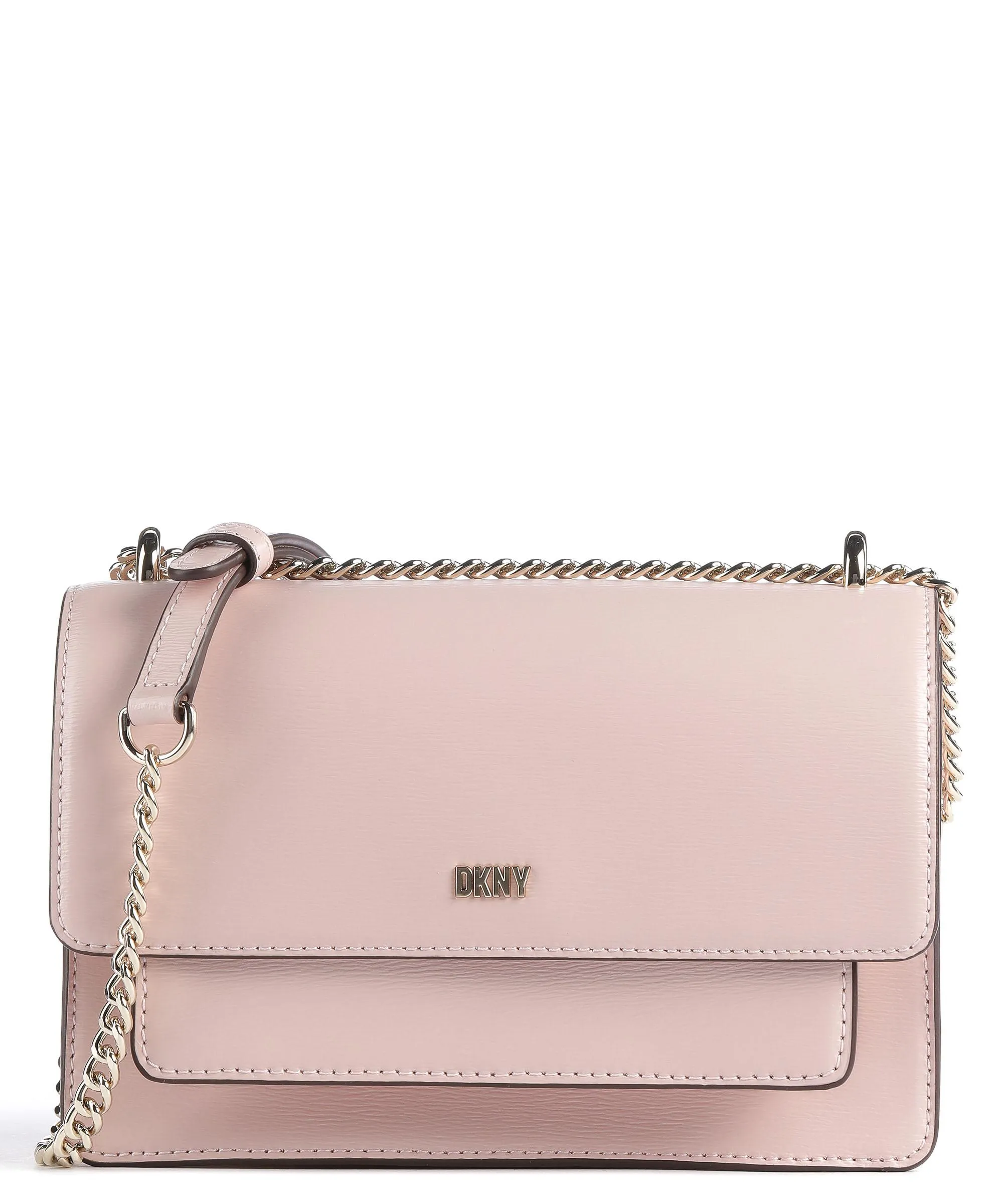  DKNY Bryant Borsa a spalla pelle di vacchetta finemente grana rosa  