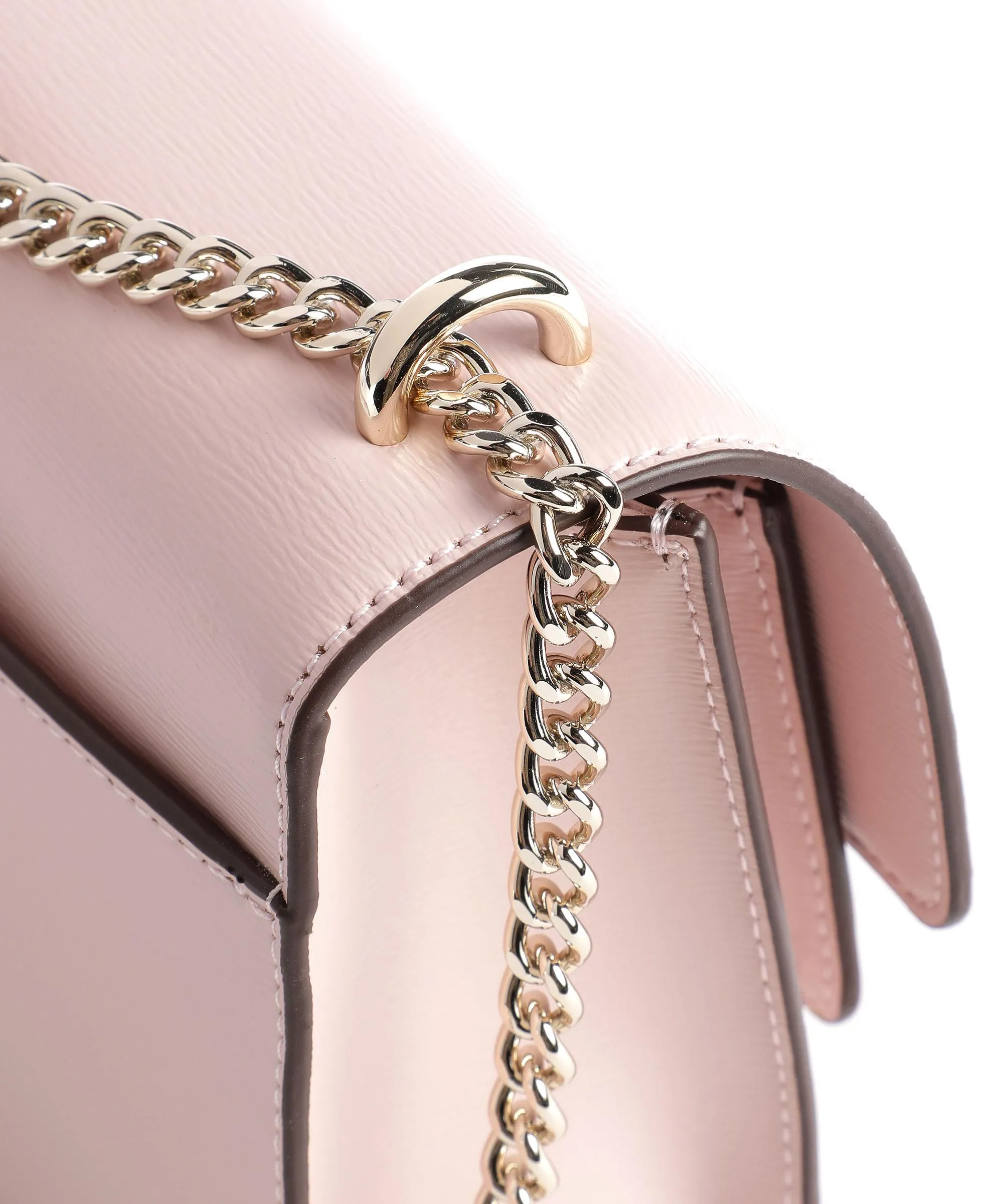  DKNY Bryant Borsa a spalla pelle di vacchetta finemente grana rosa  