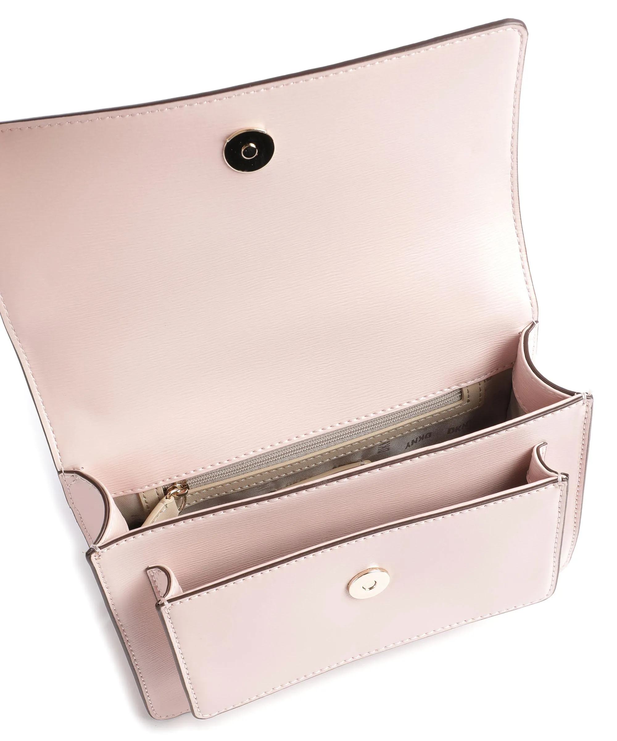  DKNY Bryant Borsa a spalla pelle di vacchetta finemente grana rosa  
