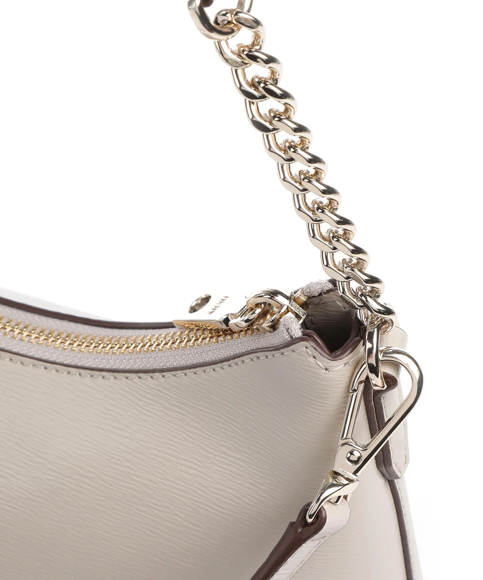  DKNY Bryant Borsa hobo pelle di vacchetta saffiano grigio chiaro  