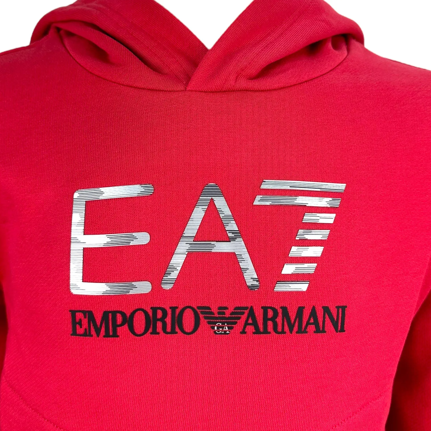 EA7 Emporio Armani felpa con cappuccio visibility boy in misto cotone bambino