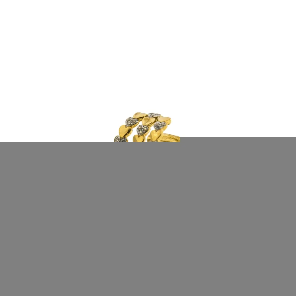 Earcuff Rue Des Mille 3 Fili Cuori Alternati ORZ006EAR3FCUO