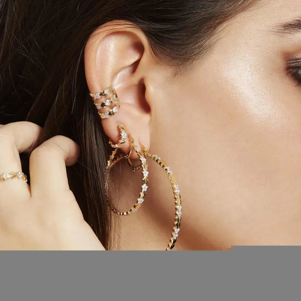 Earcuff Rue Des Mille 3 Fili Cuori Alternati ORZ006EAR3FCUO