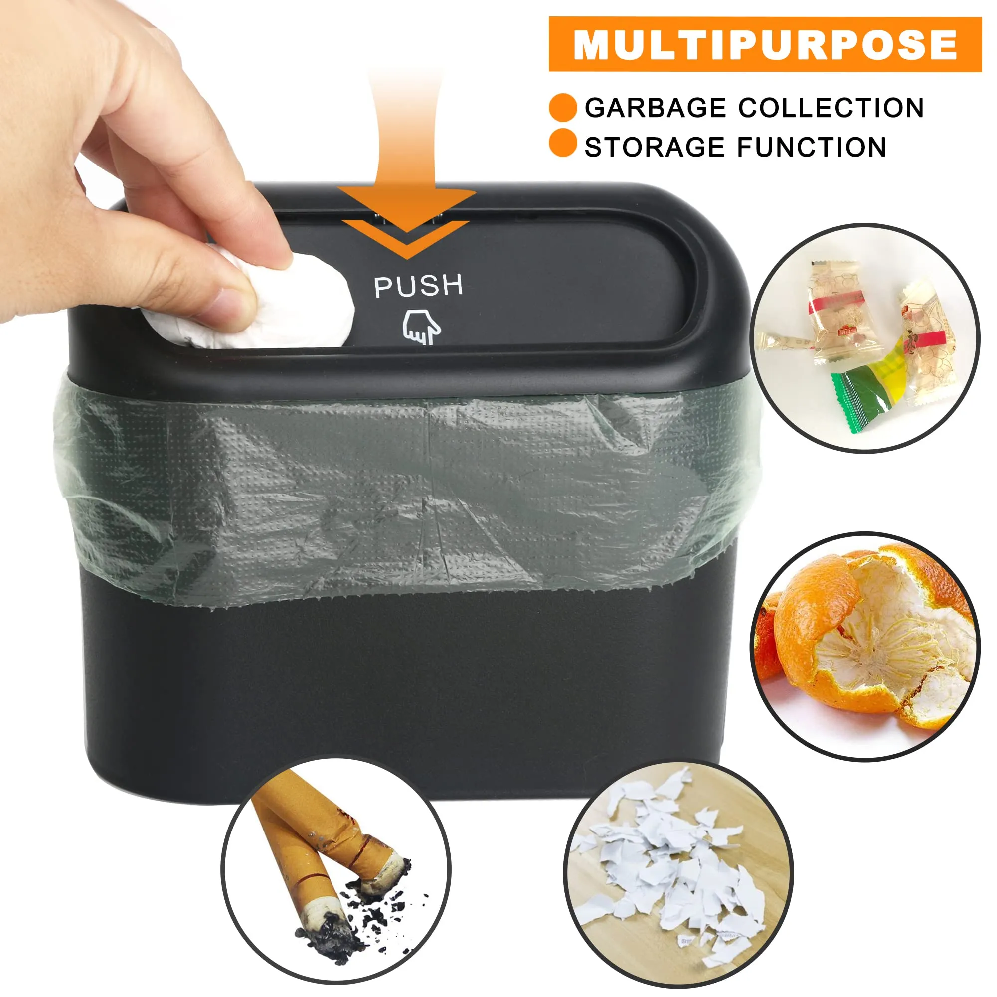 Einesin Pattumiera Per Auto Con Coperchio Portatile Impermeabile Mini Pattumiera Portatile Impermeabile Per Auto Adatto A Tutti 