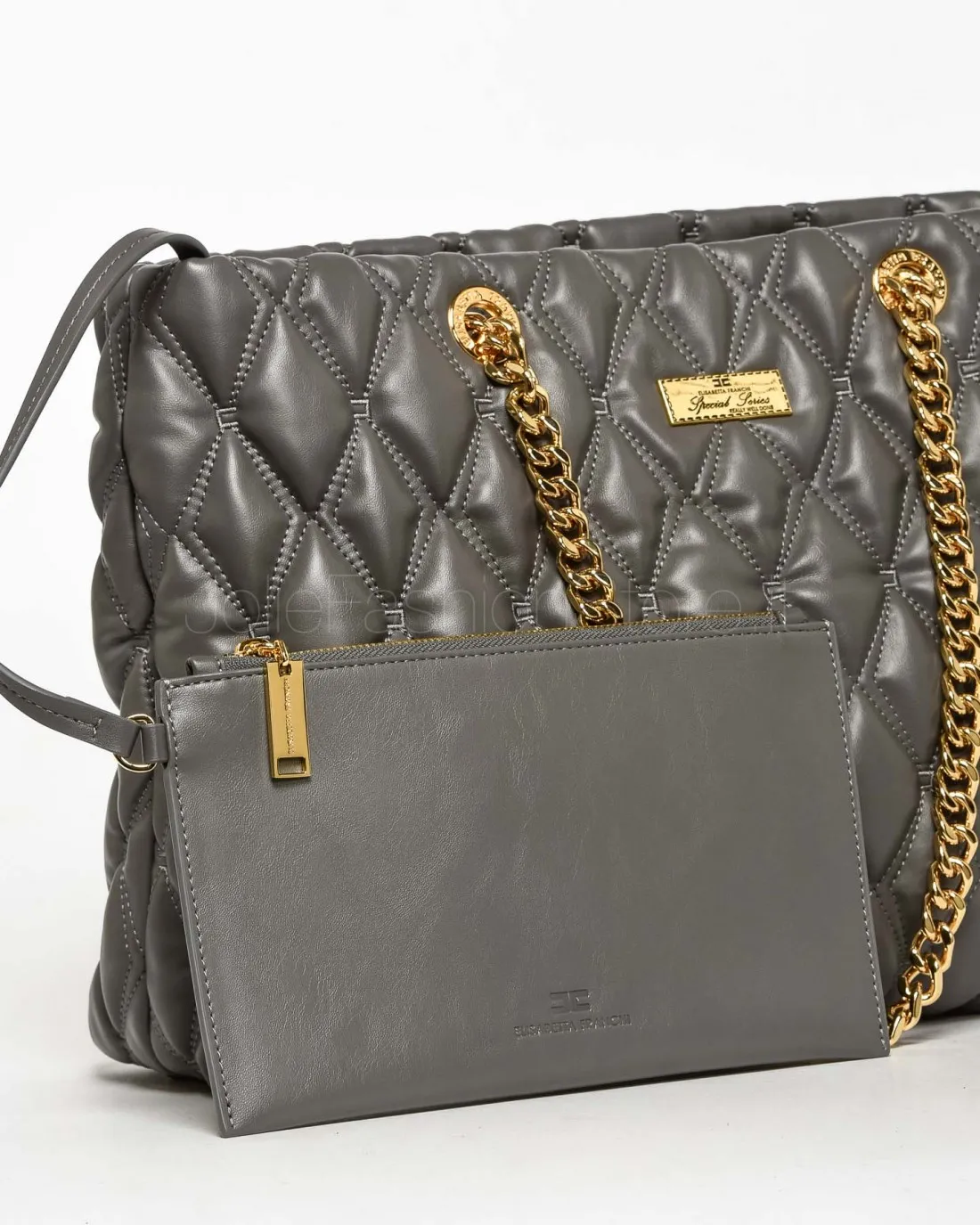 ---------------  ---------------  ---------------  ---------------  --------------Elisabetta Franchi Borsa a Spalla Steel------