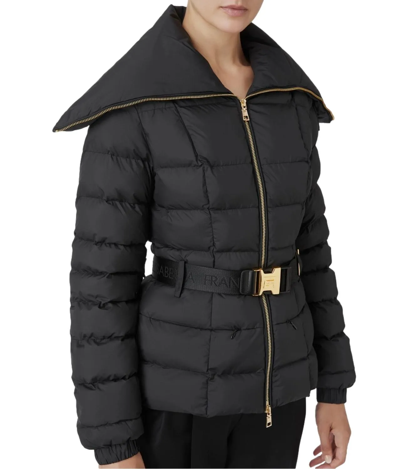 Elisabetta Franchi EF giubbino nero donna