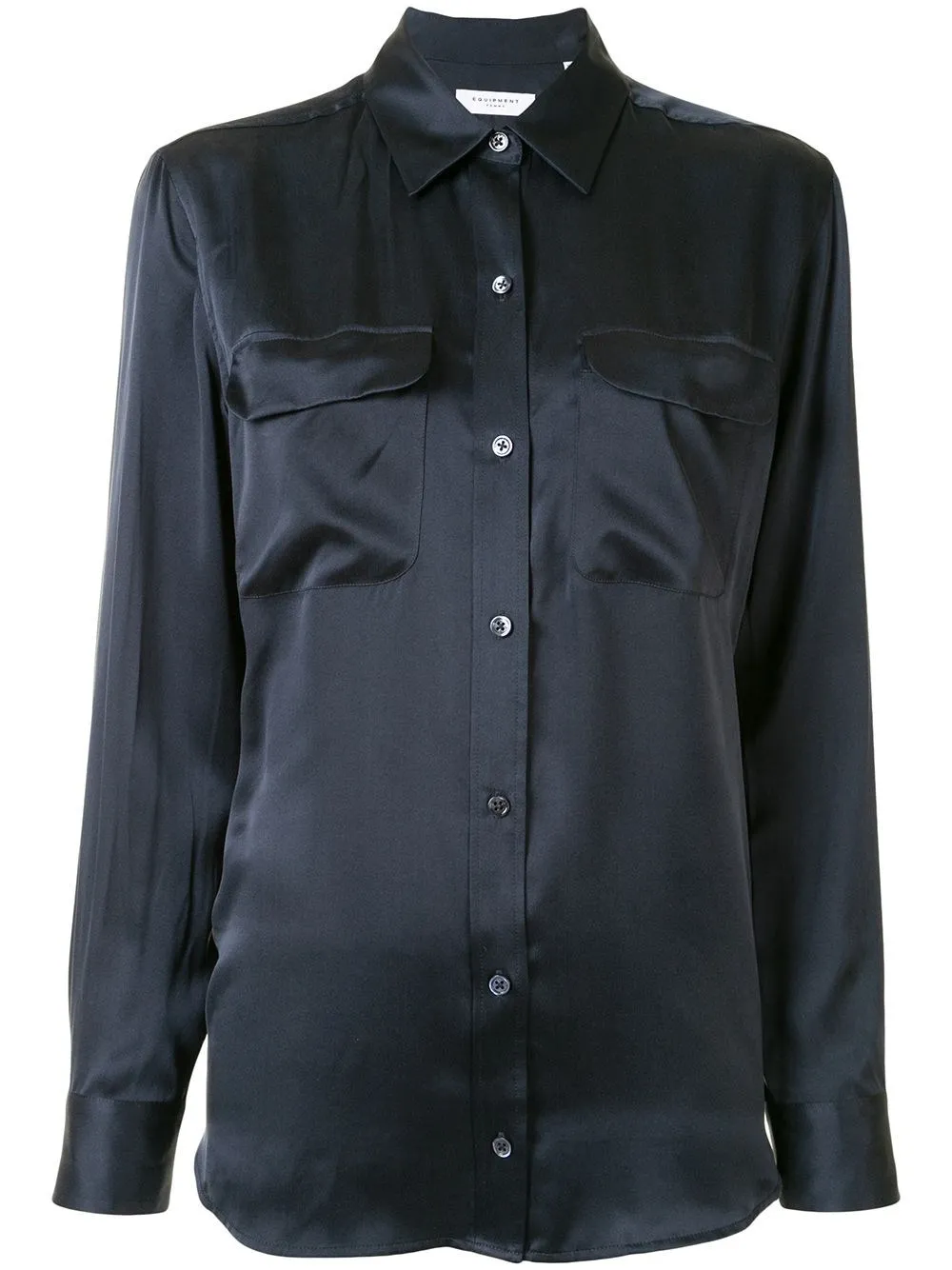   Equipment  Camicia blu in seta  