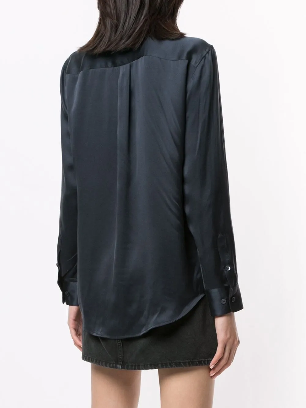   Equipment  Camicia blu in seta  