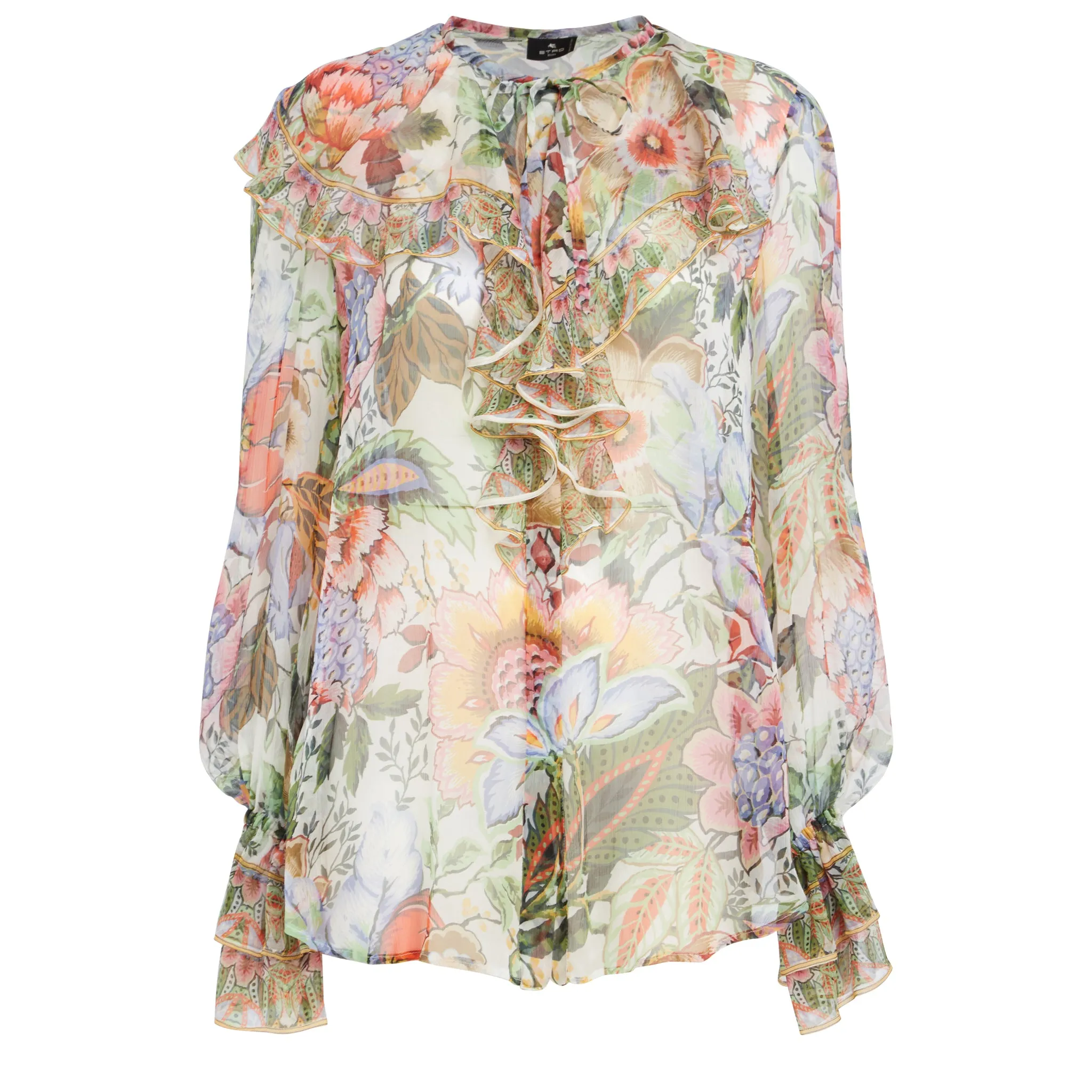 ETRO  Camicia in seta multicolor