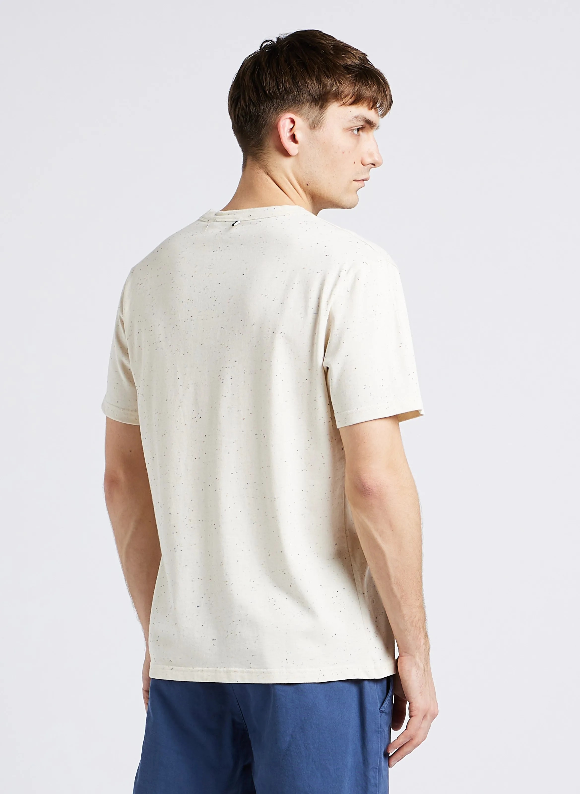  FAGUO   LUGNY - T-shirt ampia scollo tondo puntinata | Beige