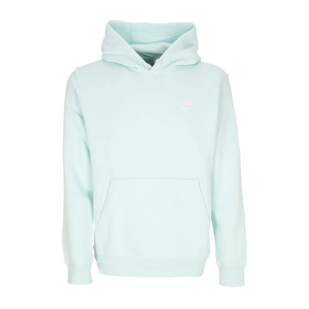 felpa cappuccio uomo club hoodie pullover basketball JADE ICE/JADE ICE/WHITE