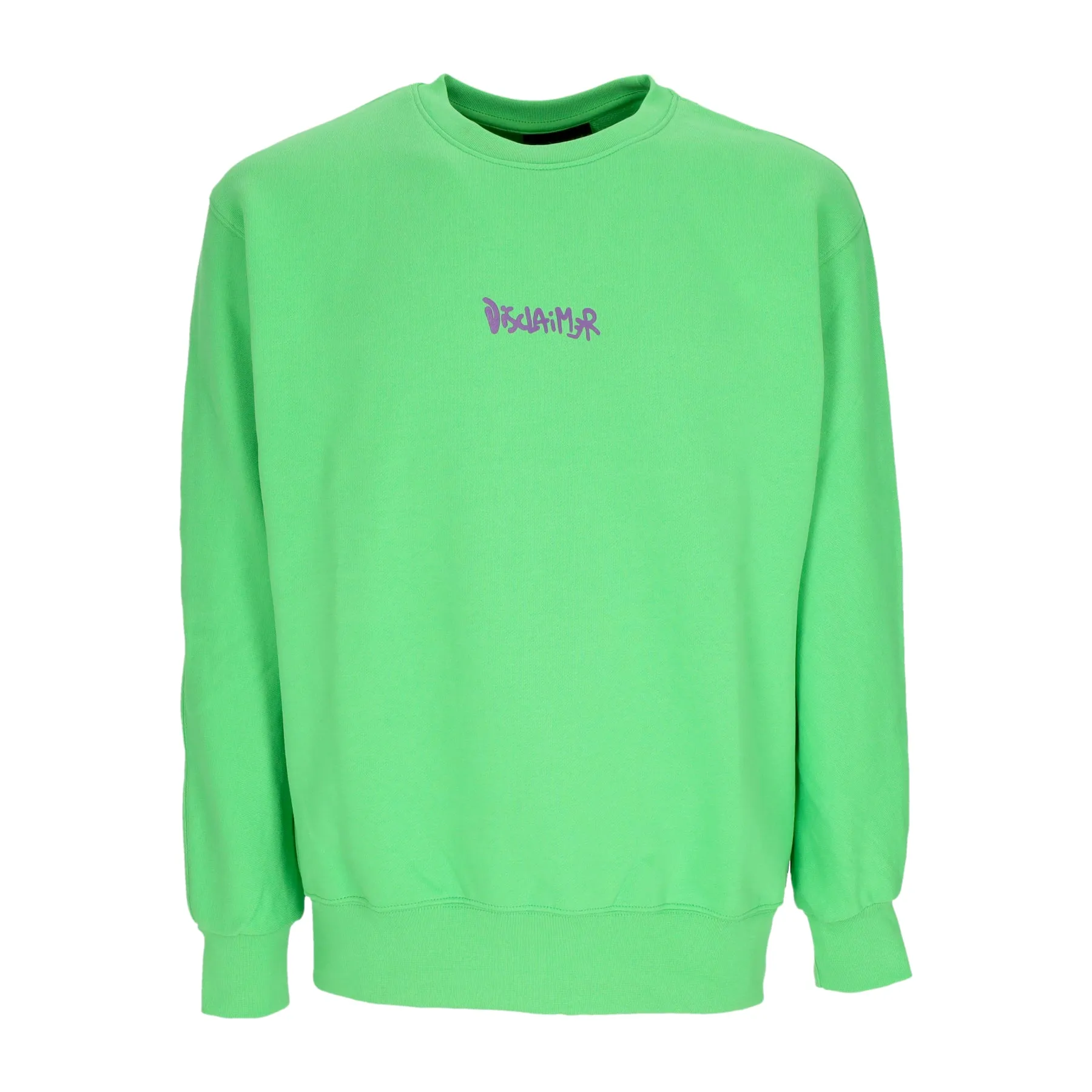 Felpa Leggera Girocollo Uomo Back Logo Crewneck Lime/st Purple