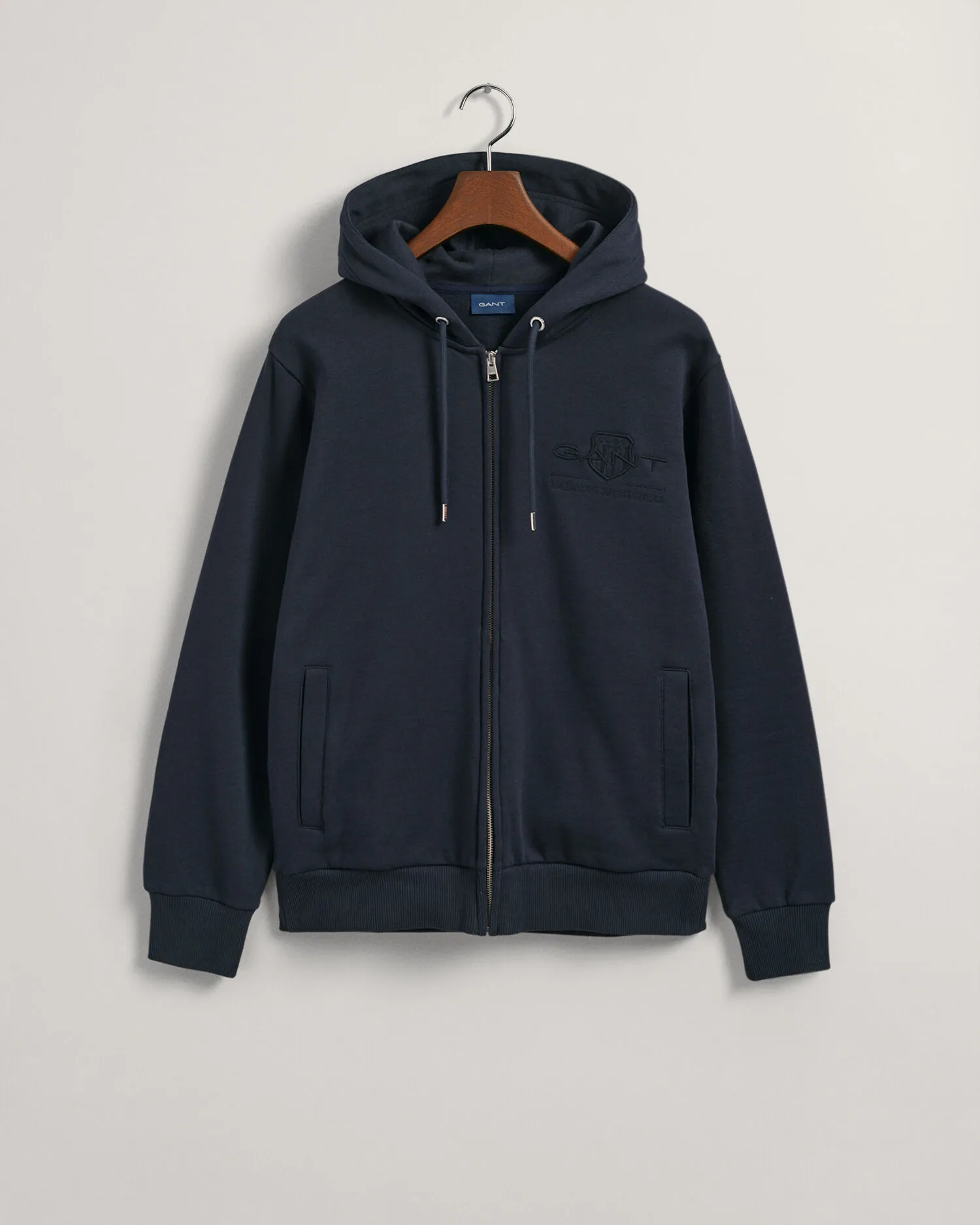 Felpa Tonal Archive Shield con cappuccio e zip    