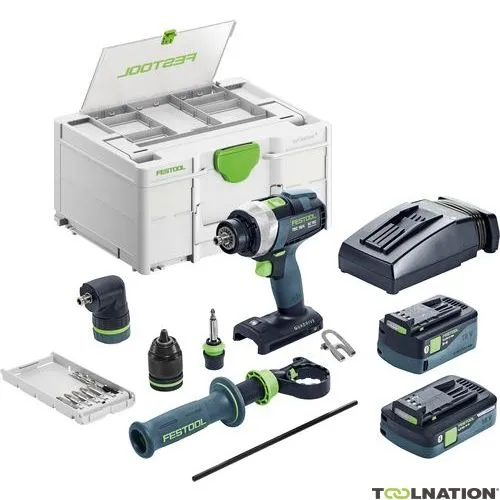 Festool 577612 Trapano a batteria TDC 18/4 5.0/4.0 I-Set QUADRIVE