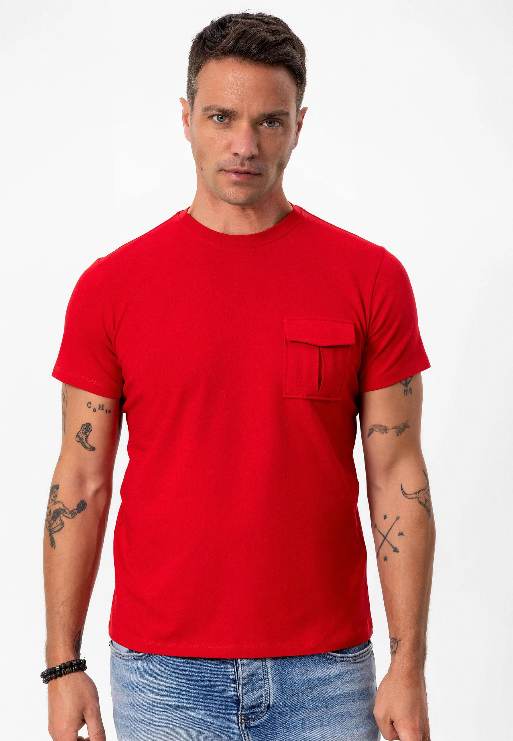 FILO - POCKET DETAILED - REGULAR FIT - T-shirt basic