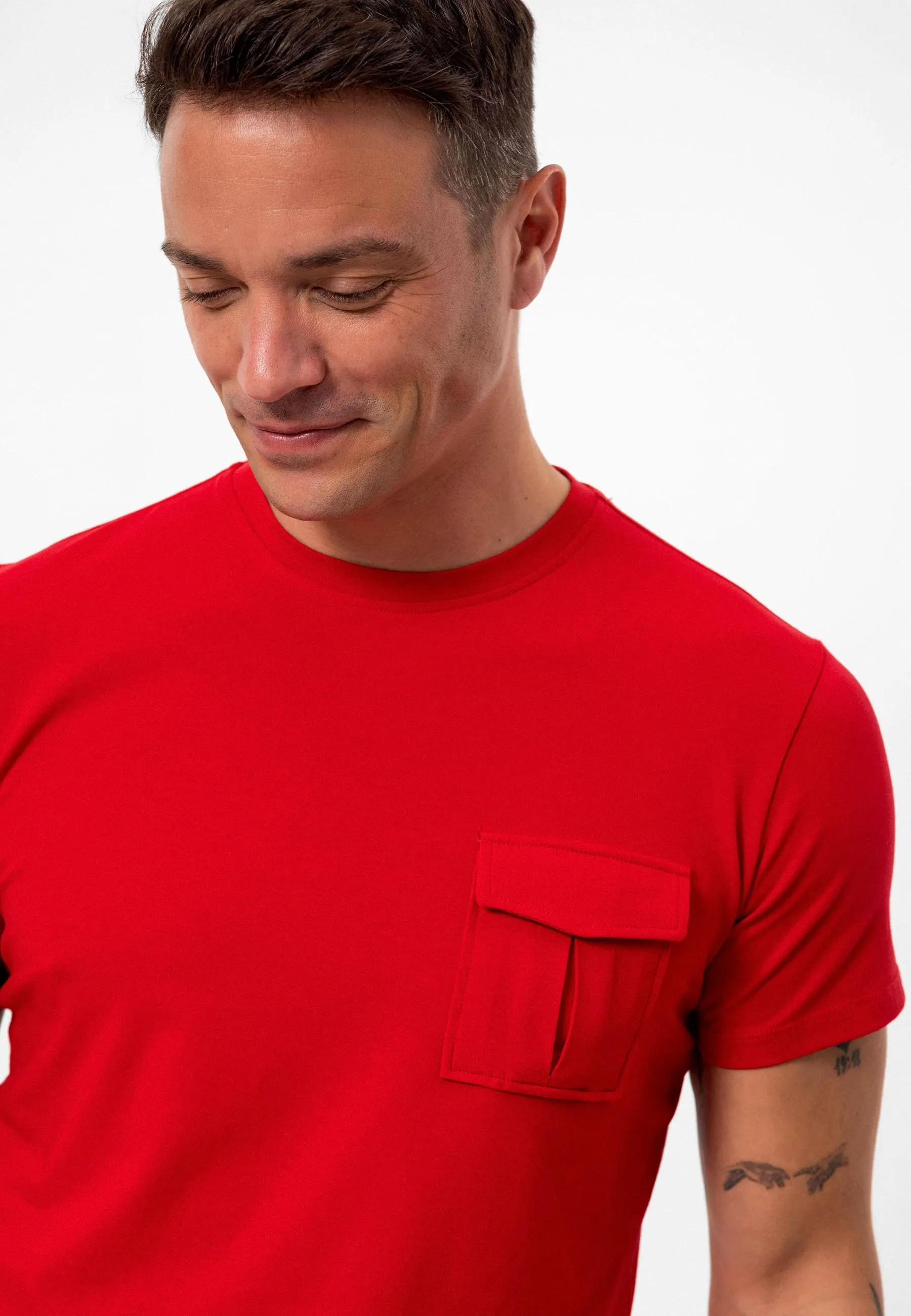 FILO - POCKET DETAILED - REGULAR FIT - T-shirt basic