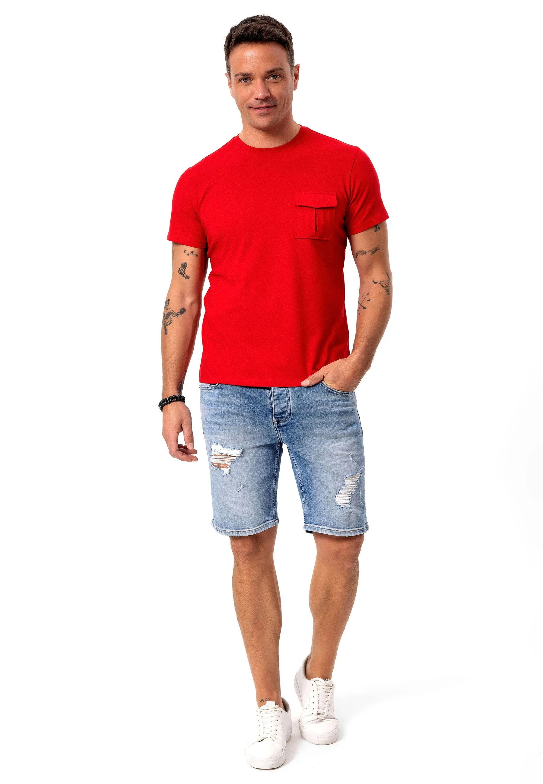 FILO - POCKET DETAILED - REGULAR FIT - T-shirt basic