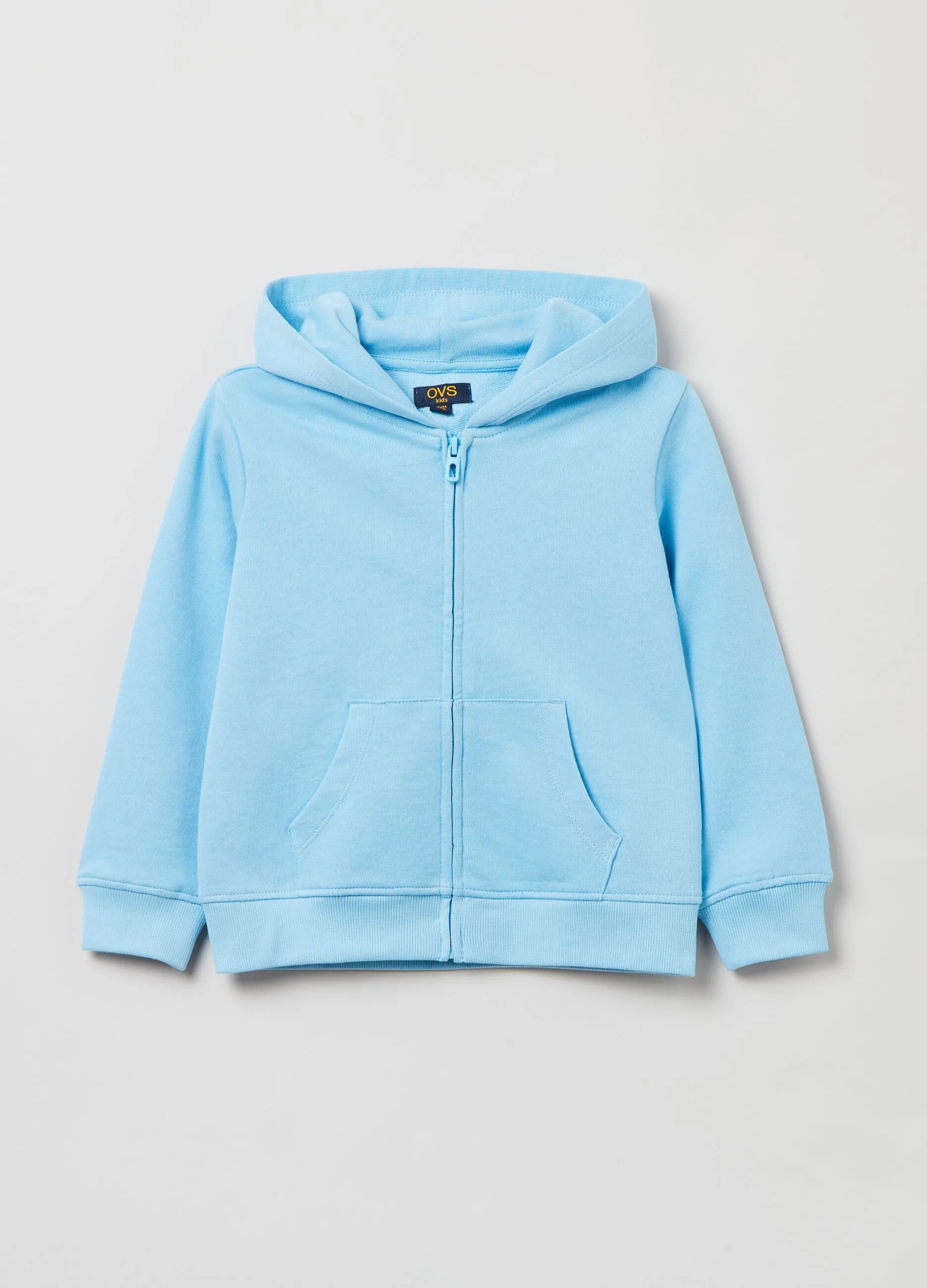 Full-zip Fitness in French Terry con cappuccio