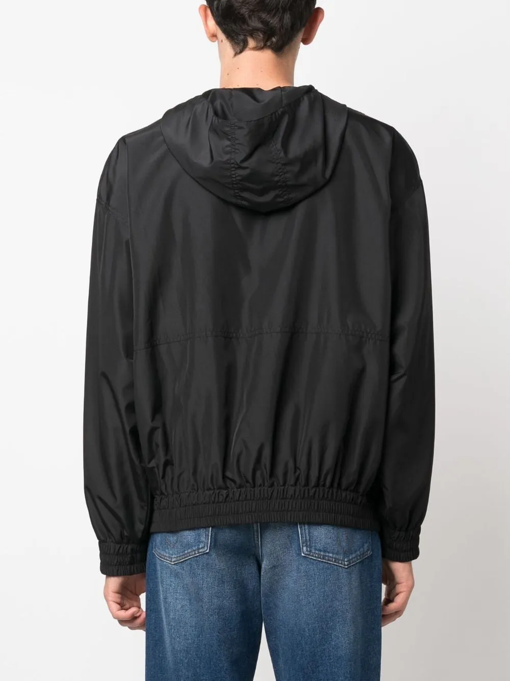 Giacca a vento con logo in nero - unisex