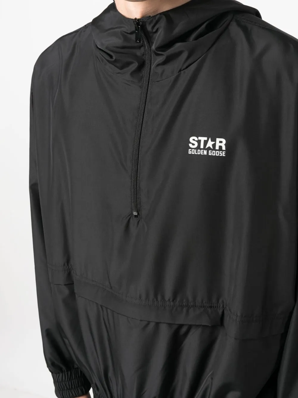 Giacca a vento con logo in nero - unisex