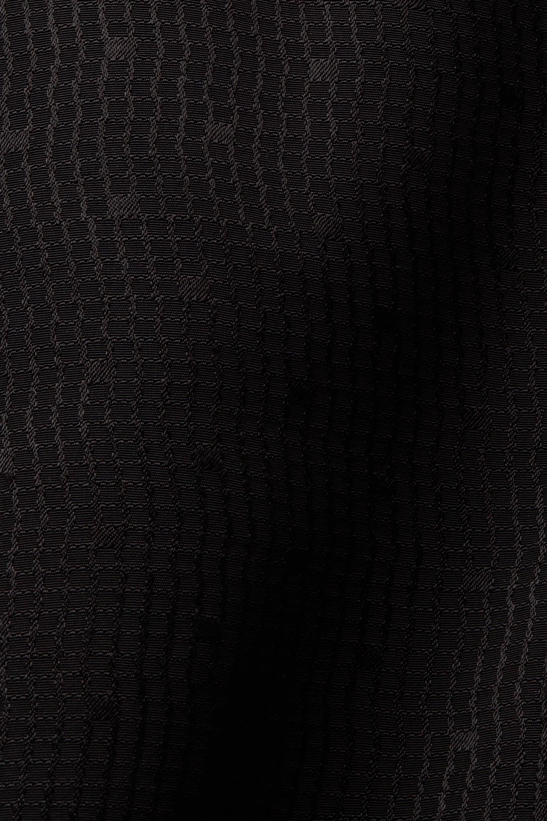 Giacca biker jacquard strutturata