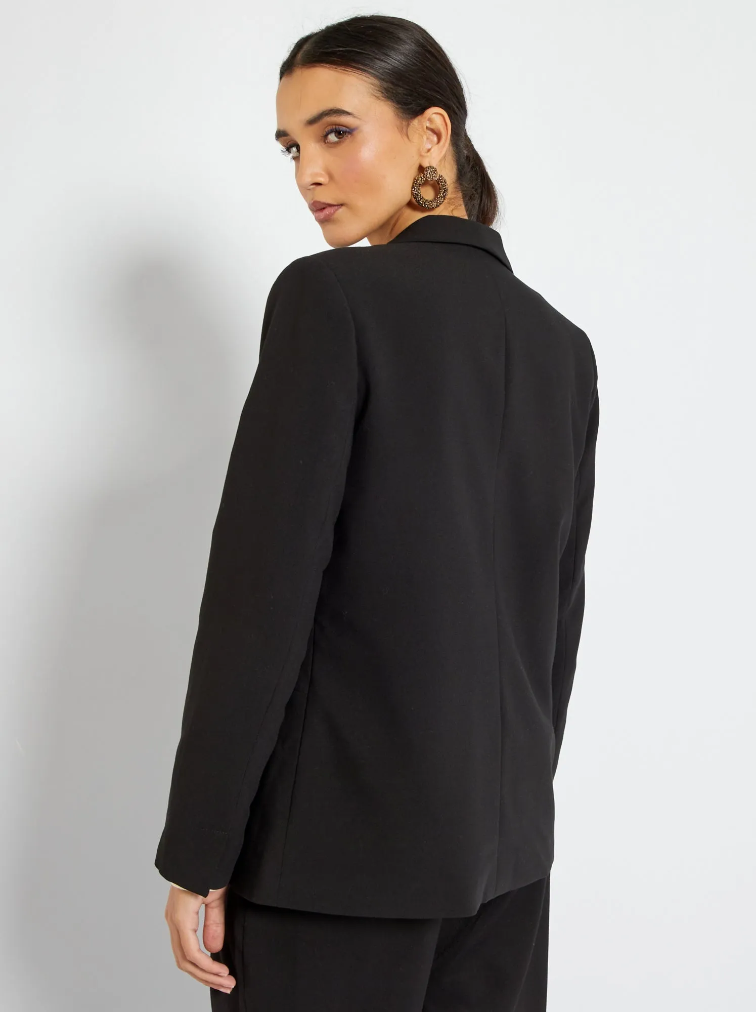 Giacca blazer midi - nero