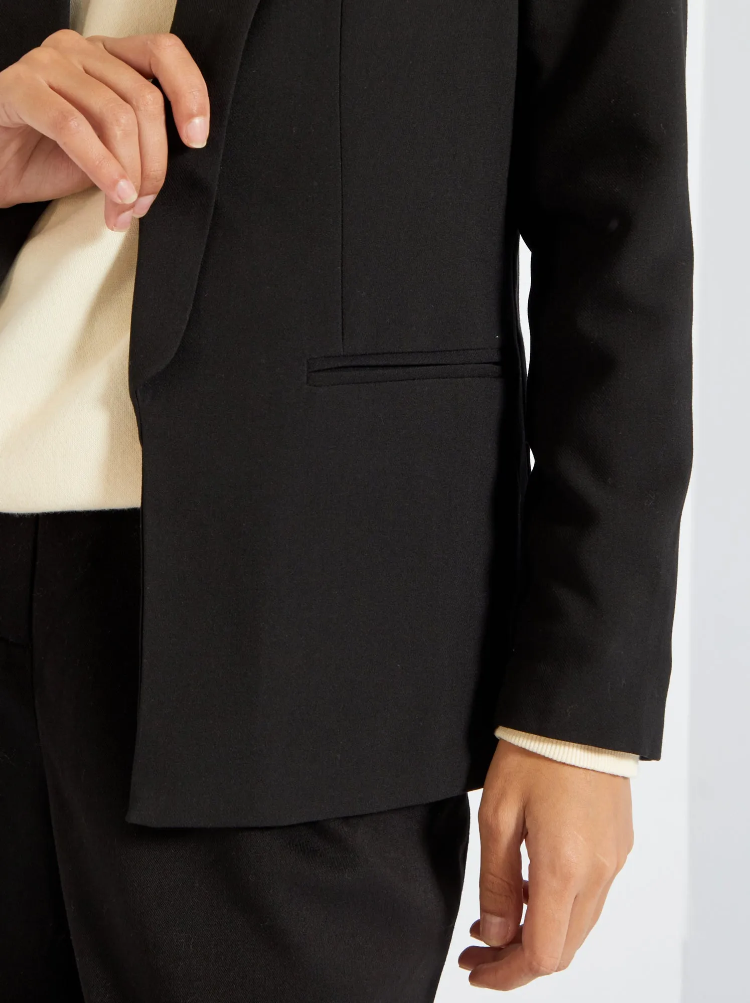 Giacca blazer midi - nero