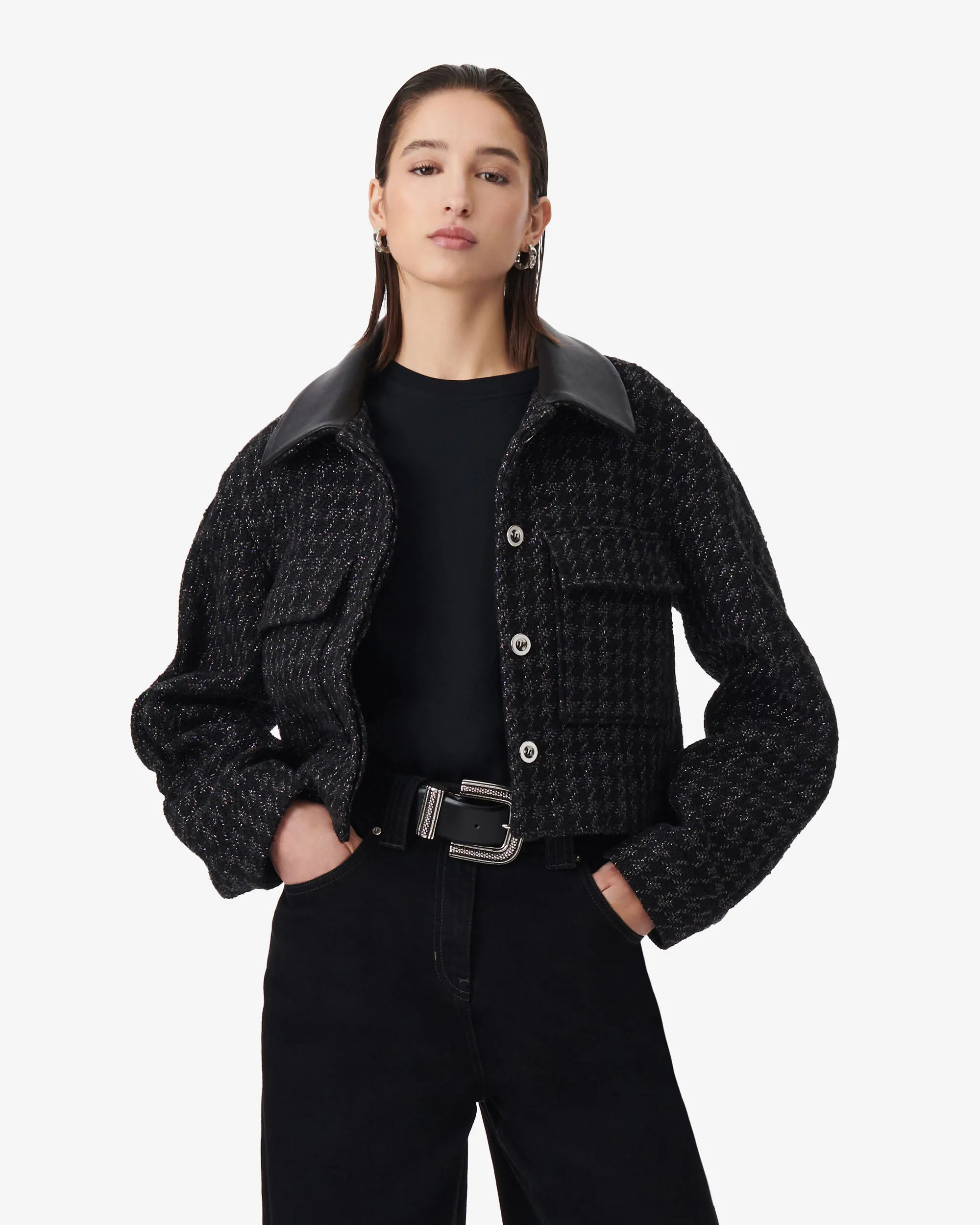 GIACCA CORTA IN TWEED DI SALOMA