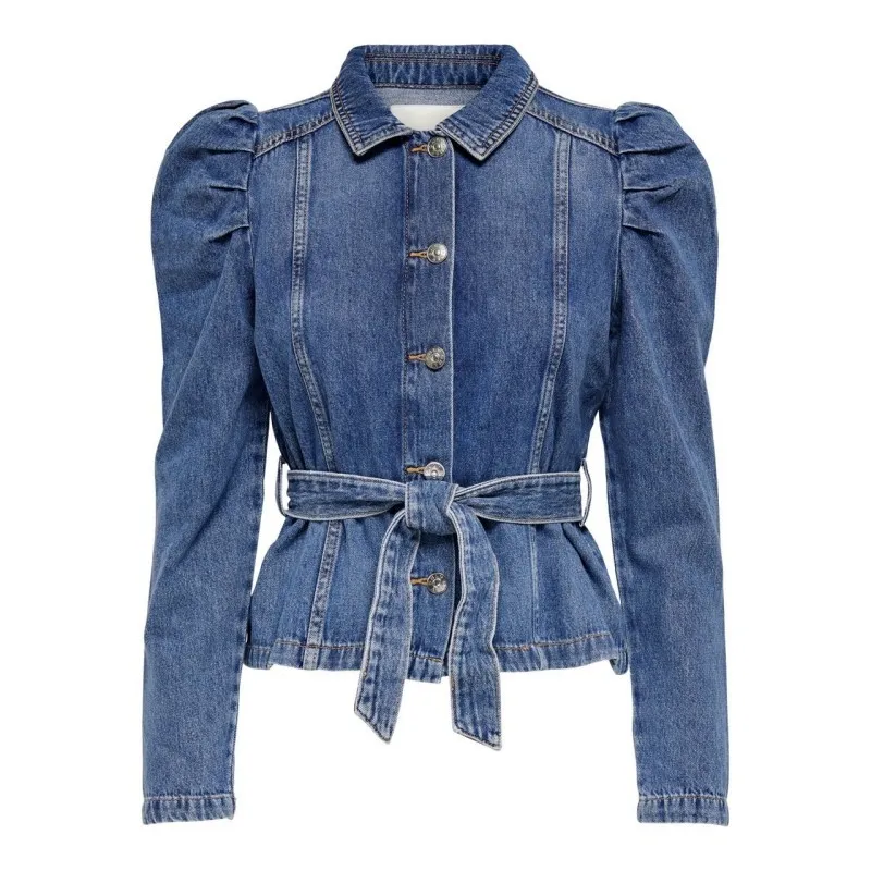 GIACCA DI JEANS CON MANICHE A SBUFFO DA DONNA ONLY