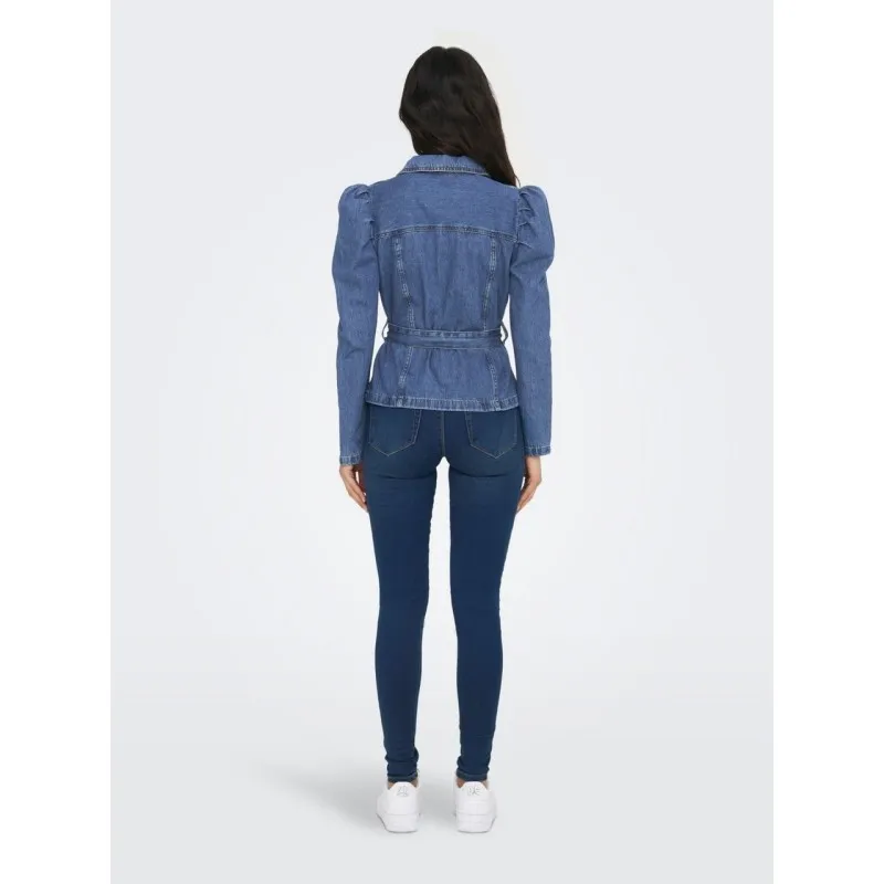 GIACCA DI JEANS CON MANICHE A SBUFFO DA DONNA ONLY