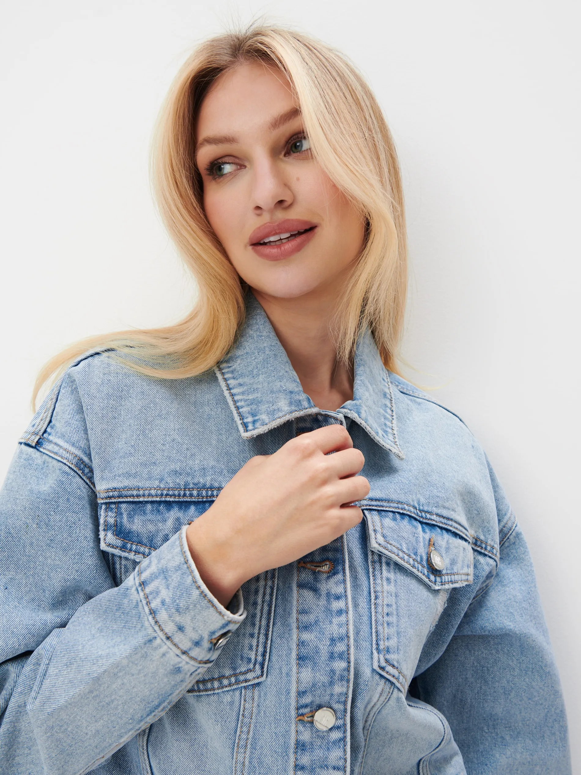 Giacca in denim oversize