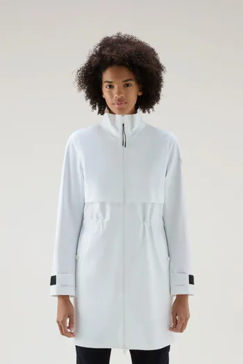 Giacca lunga Pequea in nylon elasticizzato                                                                                Bright