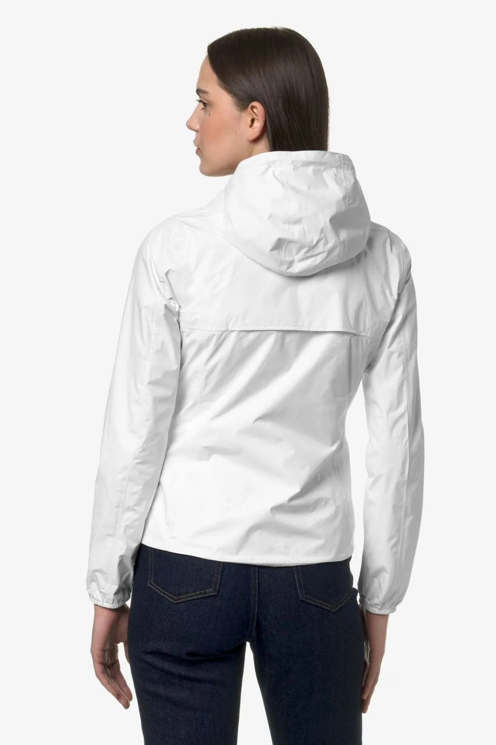 GIUBBOTTO DONNA CON CAPPUCCIO LILY PLUS.2 DOUBLE BIANCO/TORTORA K-WAY