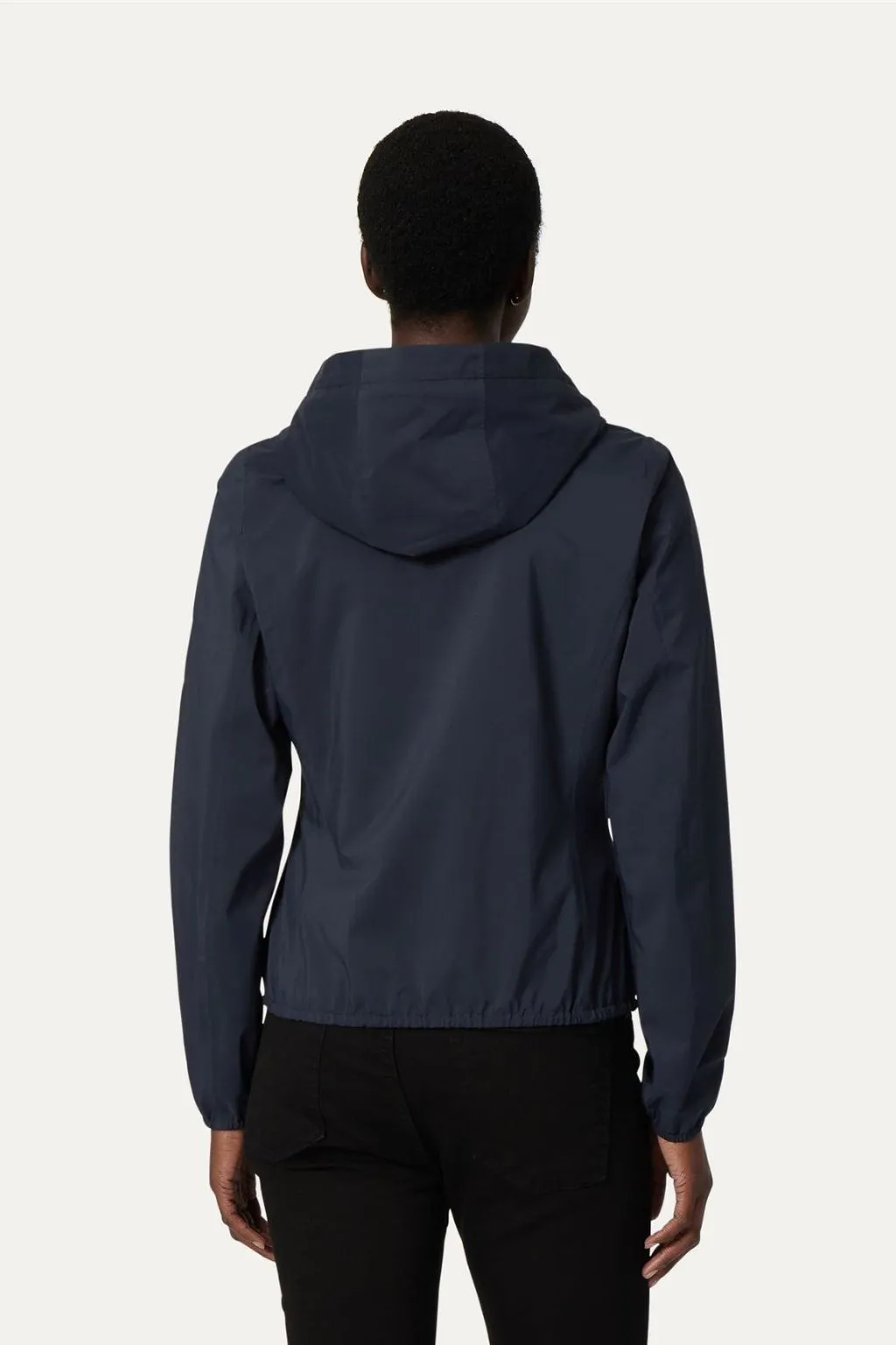 GIUBBOTTO DONNA CON CAPPUCCIO LILY STR POLY JERSEY BLU K-WAY