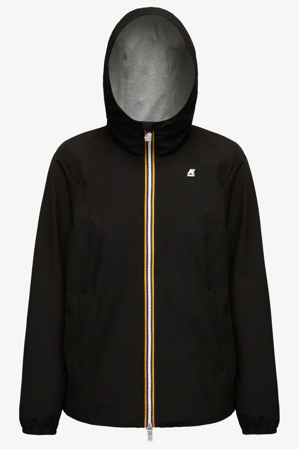 GIUBBOTTO DONNA CON CAPPUCCIO MARGUERITE ST JERSEY NERO K-WAY